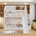 Lit, avec Espace de Rangement, Sapgaks, avec barrière de Protection, Blanc