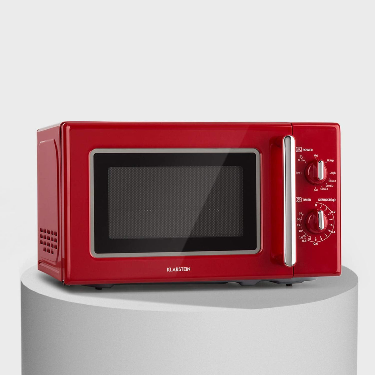 Four micro-ondes, 1000 W, acier inoxydable, KLARSTEIN, 5 niveaux, 700 W, 25, 6 cm, 700/1000 W, 5 niveaux de puissance, 20L, 6cm, Ø25, 6cm