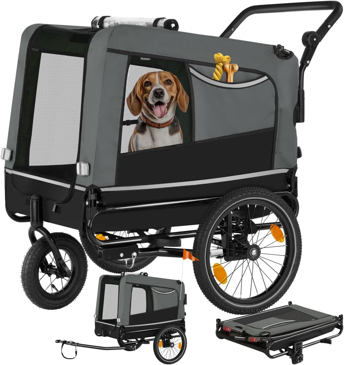 Vélo, pliable, 40 kg, tectake, réglable, Drapeau