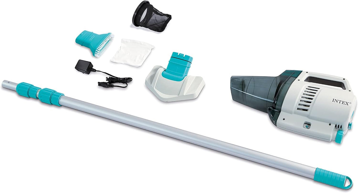 Intex ZR200 28628BS Aspirateur, 37 cm, 11 cm, 21 cm, 8 V, 4 Ah, 64 l, Dimensions: 37 cm x 11 cm x 21 cm