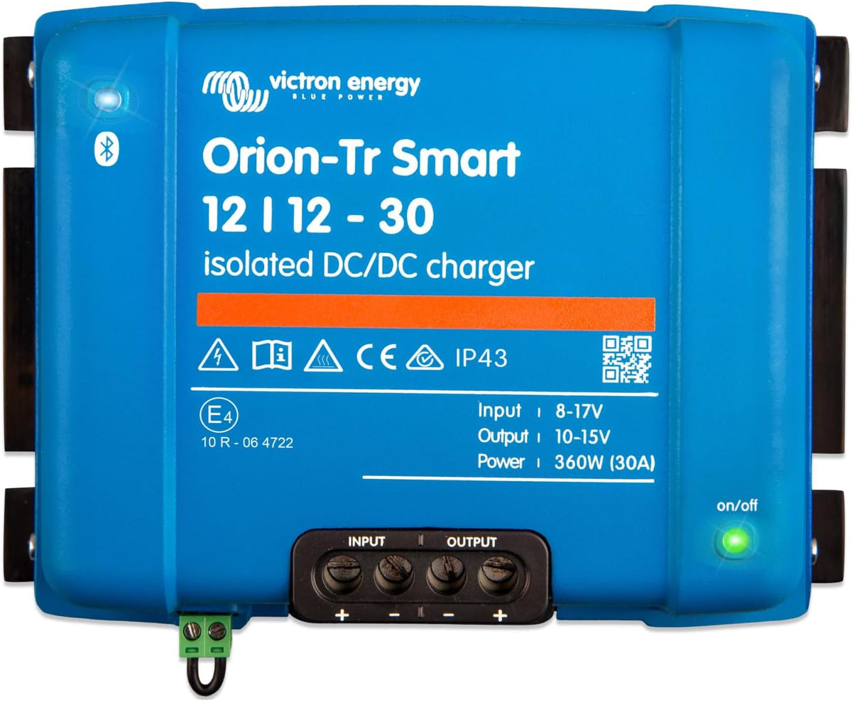 Victron Energy Chargeur de batterie, Bluetooth, 360 W, 3 niveaux, Orion-TR Smart 12/12-Volt 30 A 360 W CC-CC Chargeur Isolé