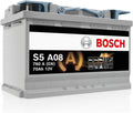 Batterie de voiture, verre, AGM Plomb-acide pour Véhicules avec Système Start/Stop, 278 × 175 × 190 mm, Bosch Automotive, 12 V, 278 mm, 175 mm