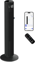 Levoit LTF-F422-KEU Ventilateur colonne, 12 Vitesses, Wi-Fi, 25 dB, 30 W, 108 cm, 4 Modes, 25dB, 7, 9m/s DC, minuterie