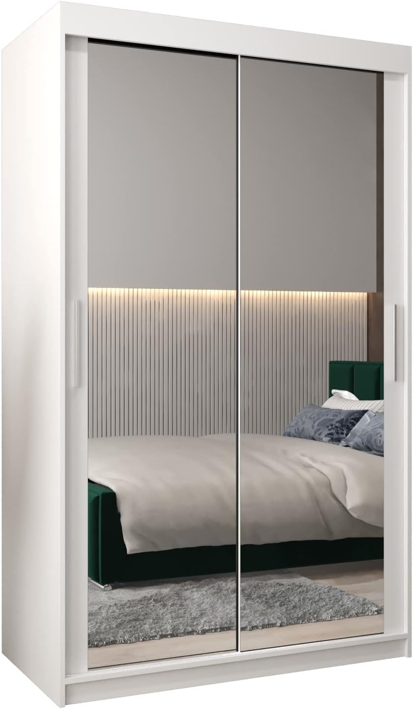 Armoire, Placard Chambre, 16 mm, ABIKSMEBLE, 0, 5 mm, 200 cm, 62 cm, Penderie Vêtement, 5 étagères, 2 portes, Dressing Adulte, Garde Robe
