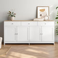 Buffet, réglable, Poeahu, 160 × 37 × 75 cm, 4 Portes, 3 Tiroirs, 160 cm