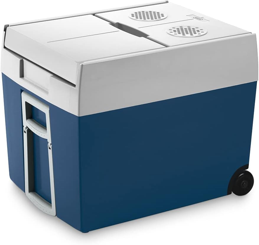 Glacière électrique, 230 v, Glacière portable avec roues pour camping, Mobicool, MT48W, 48L, 12V, 230V, 16°C, 12V et 230V, voiture, Bleu