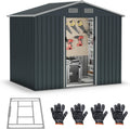 Abri de jardin, 235 cm, COSTWAY, 171 cm, 196 cm, Toit Double Pente
