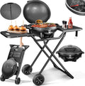 KESSER Grill électrique, 4 niveaux, pliable, portable, Gril électrique