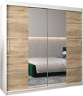 Armoire, 16 mm, Dressing Chambre Adulte, ABIKSMEBLE, 0, 5 mm, L/H/P, 2 Portes, 5 étagères, 200/200/62, Penderie Vetement Dressing