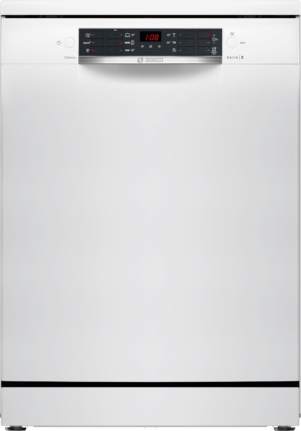 Lave-vaisselle Bosch SMS26AW01F, 5 cm, 60 cm, 3 niveaux, 6 programmes, SMS26AW01F Série 2, pose libre, Option Séchage Extra