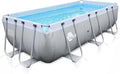 your GEAR Piscine hors sol, piscine de jardin, 122 cm, Piscine avec cadre en acier, 400 × 200 × 122 cm, 434 × 233 cm, ronde