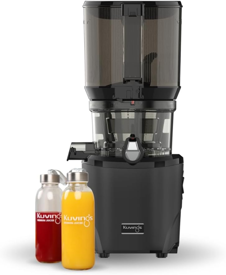 Kuvings Extracteur de jus à vis simple, 16, 5 cm, 2 bouteilles verre, AUTO10S, 200w, 420ml, Extracteur de jus AUTO10S