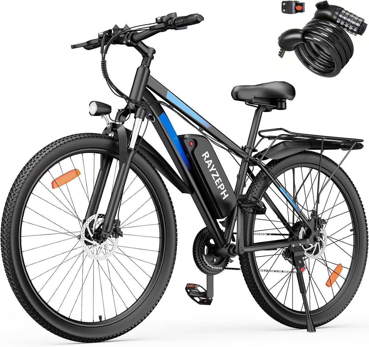 Vélo, Batterie Amovible 48V 21Ah, 21 Vitesses, YVY, 5 niveaux, VTT Électrique 21 Vitesses, 150km, Autonomie 150km, éclairage LED, Double Disque