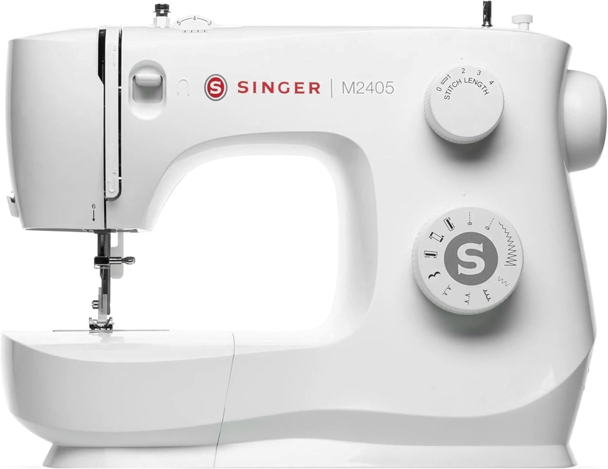 Machine à coudre basiques Singer M2405, éclairage LED, 8 programmes, 7 programmes, Machine à Coudre M2405, réglable