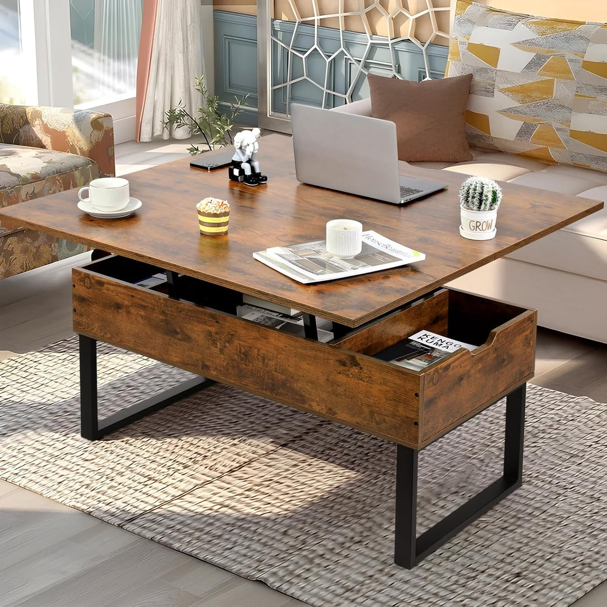 Table basse, VOWNER, Marron