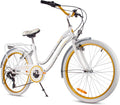 sun baby VTT, réglable, 24 Pouces, 7 VITESSES, Heart Bike Vélo Enfant Fille 20/24 Pouces 6-12 Ans