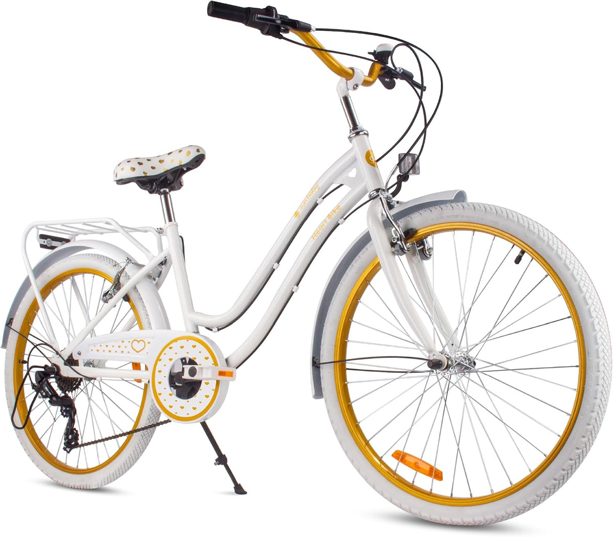 sun baby VTT, réglable, 24 Pouces, 7 VITESSES, Heart Bike Vélo Enfant Fille 20/24 Pouces 6-12 Ans