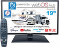 Téléviseur, 19 pouces, télécommande, Unispectra, 3xHDMI 2xUSB, 12v, 230v, 24v, 240V, Wi-Fi, Bluetooth, webOS, portable, caravanes, Bateaux