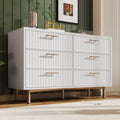 Commode, réglable, 6 tiroirs, Meuble de Rangement Salon Cuisine Chambre (A), KOMHTOM