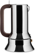 Alessi Théière pour cuisinière, 1, 1 × 2, 2 × 1, 1 cm, acier inoxydable, 1 L, 9090/3 Cafetière Espresso