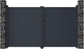 Vente-unique Quincaillerie de portail, 300 cm, Portail battant Plein Anthracite en Aluminium Nazario, 4, 6 cm, 173 cm, 158 cm, 100 cm