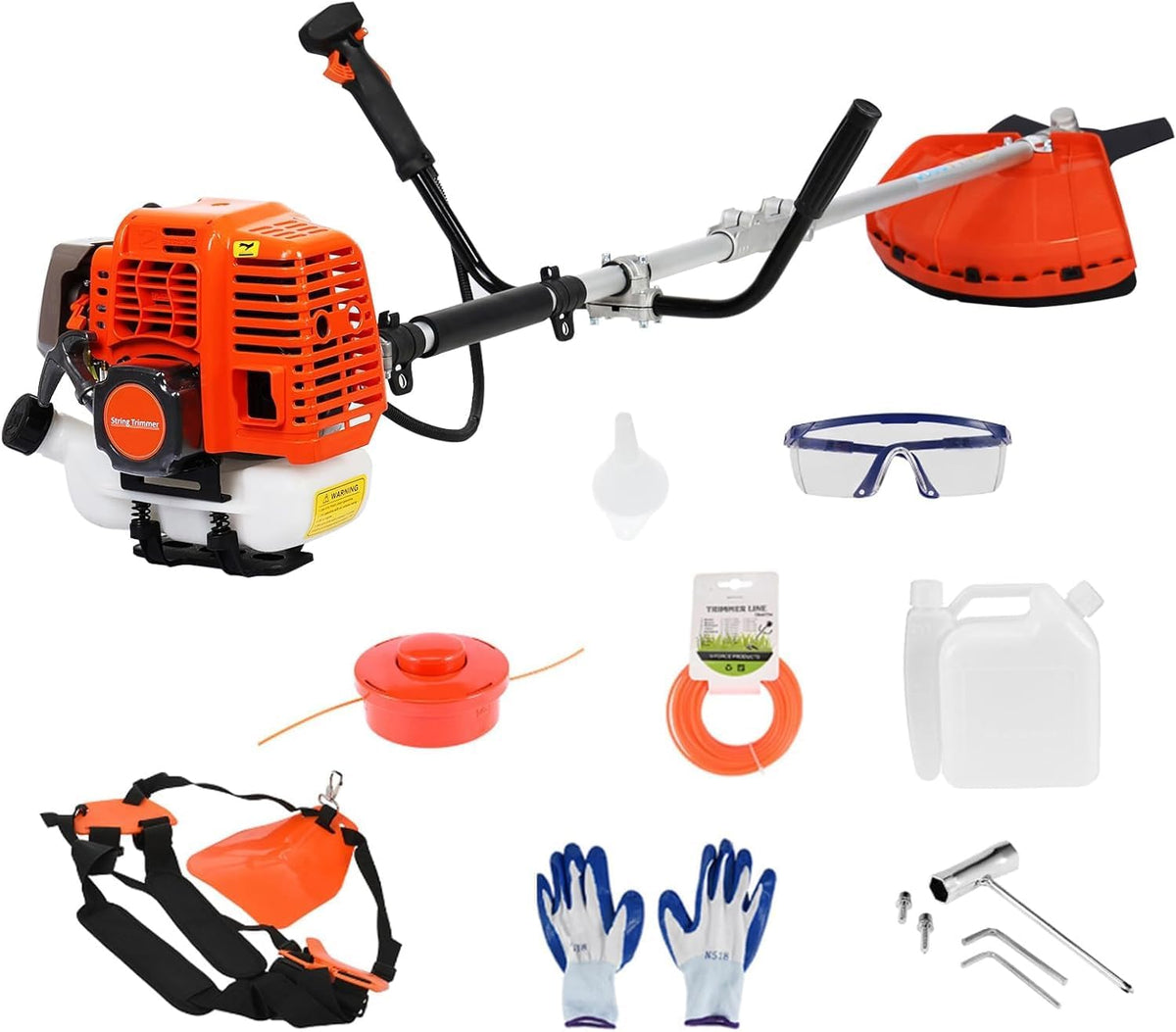 Débroussailleuse, réglable, 8500 tr/min, Aislerbee, 2, 2 kW, 2 en 1, tige droite avec système anti-vibration