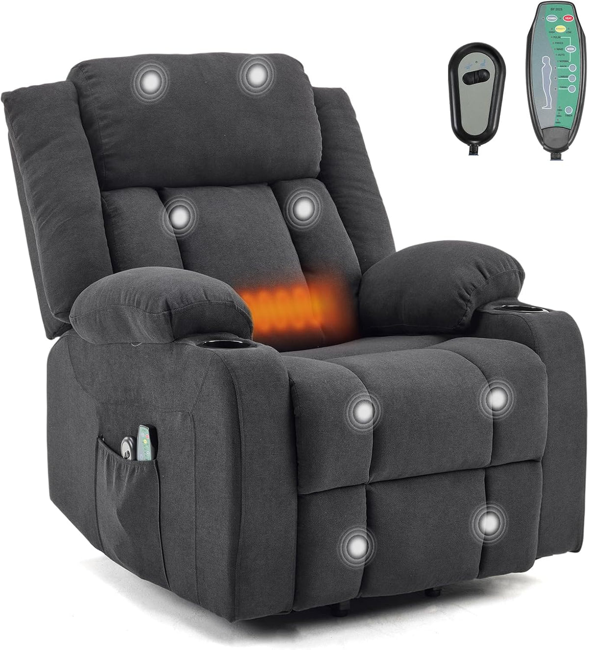 Fauteuil, TactFire, télécommande