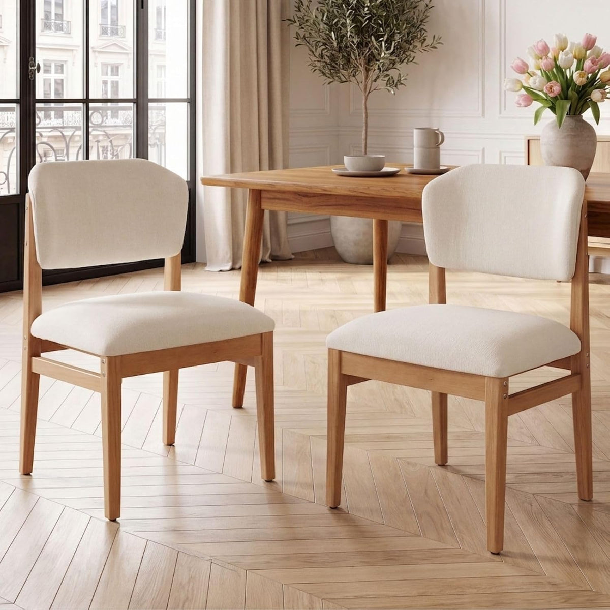 Chaise chairus, Blanc