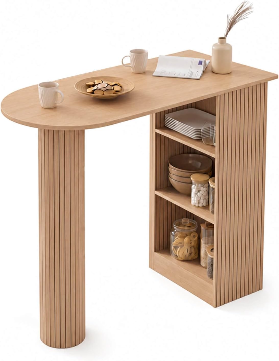 Table, 103 cm, IDMarket, 110 cm, 30 cm, 50 cm, 3 étagères