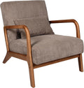 Fauteuil, 64, 5 × 75 × 83, 5 cm, 43 cm, Hauteur Assise 43 cm, HD0348, Softness, Mobilier, Taupe, HOME DECO FACTORY