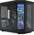 360 mm, réglable, verre, 125 mm, 68 mm, 120 mm, 140 mm, 32 mm, 60 Hz, Noir, commande tactile, Boîtier PC, HYTE