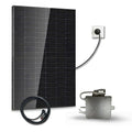 Panneaux solaire monocristallins, 1 Panneau Photovoltaïque Bifacial Bi-verre, Micro-onduleur Sossen 500W Wi-Fi, 230 V, DMEGC, prêt à l'emploi