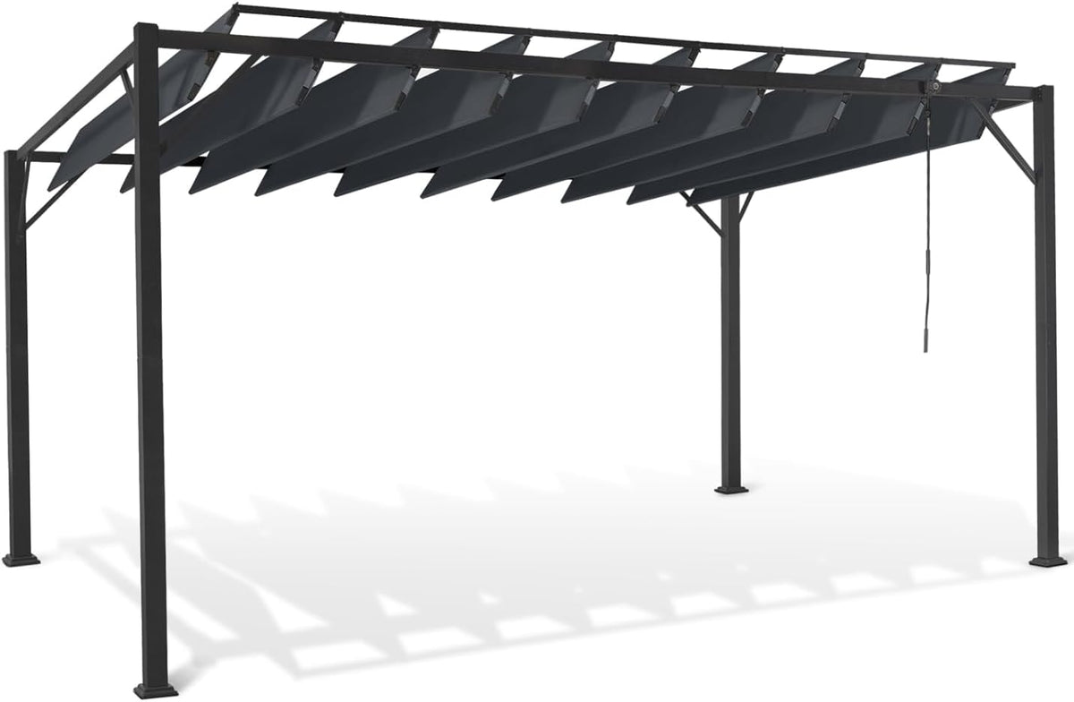IDMarket Voile d'ombrage, 3 × 4 M, réglable, 3 × 4M