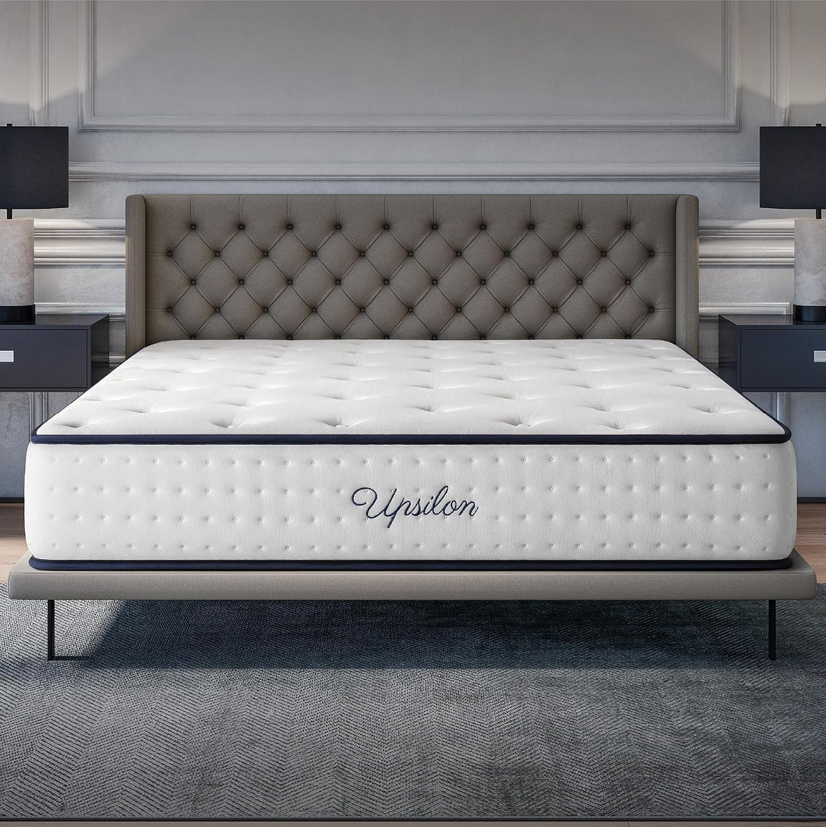 Matelas COSMOS 160x200, 30 cm, Épais 30 cm, 7 ZONES, Upsilon