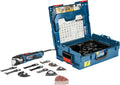 Bosch Professional Ponceuse à disque, 550 W, puissance 550 W, 18V, 9 lames plongeantes, 25 feuilles abrasives, 2 lames segments