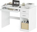 Bureau, 105 cm, Mondeer, 48 cm, 2 Tiroirs, Tiroir à Clavier et 2 Tiroirs