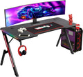 Todeco Poste de travail informatiques, Bureau Gaming LED, 160 × 60 cm, télécommande, 40 modes, éclairage LED, Grand Bureau Gamer