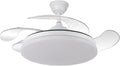 YATEK Ventilateur de plafond, 59 W, télécommande, 107 cm, 6 vitesses, 50 cm, lumière dimmable 59 W, Ø 107 cm, 6980 lm, éclairage LED, réglable