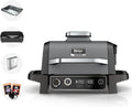 NINJA Friteuse à air, cuisson au feu de bois électrique BBQ Grill & Smoker, 7 en 1 OG701UK, Gift pour her / him, 7 fonctions, Gris/Noir