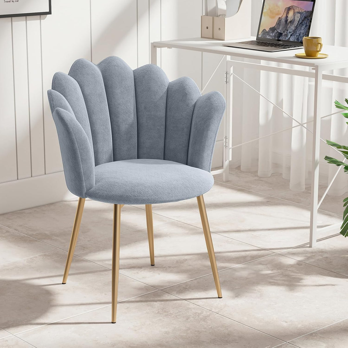 Fauteuil, Luxstein, 150kg, Chaise Coiffeuse, 56 × 62 × 79 cm