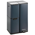 Poubelle, acier inoxydable, HAJA en acier Inox Gris avec seau, 60L, KITCHEN MOVE, 30L, 13L, 17L, 13+17+30L, verre