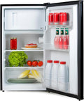 PRIMO PR177FR Congélateur, 44, 5 × 47, 5 × 84, 5 cm, verre, 39 dB, 80L, 1 tiroir, Noir, porte réversible, Autonome