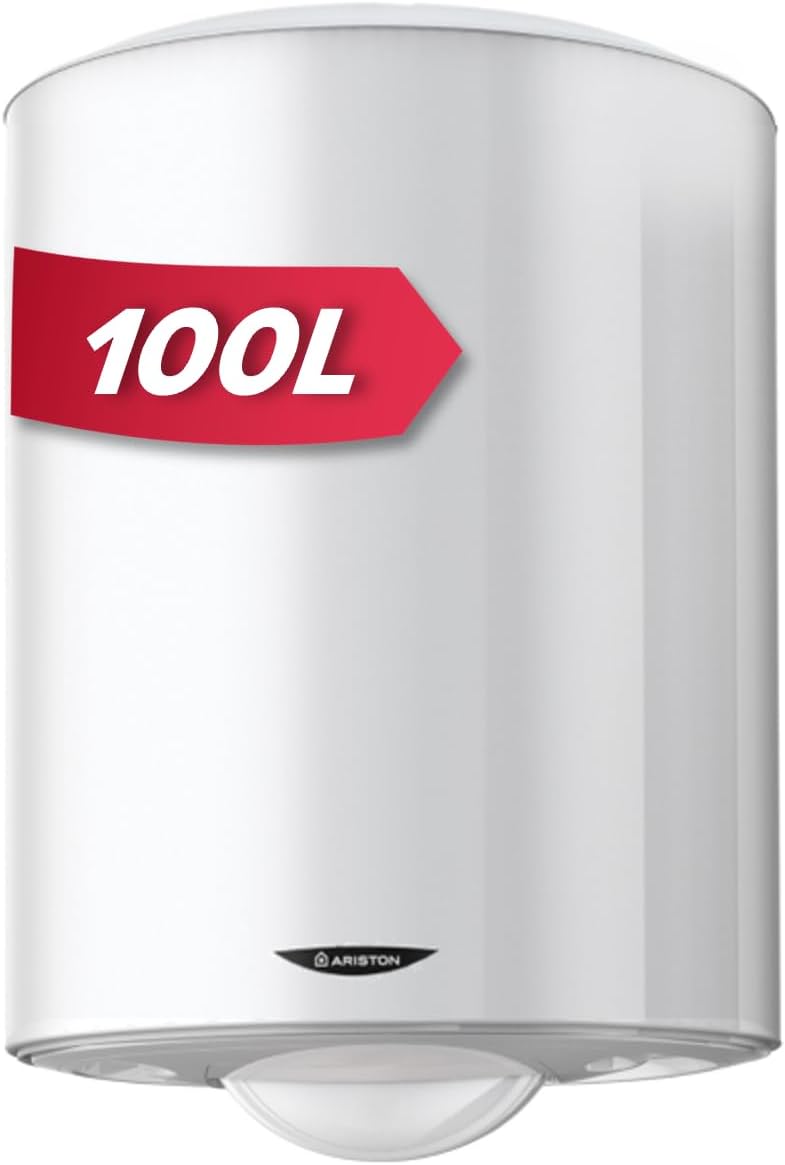 Ariston Chauffe-eau, 100 L, 560 mm, INITIO 100 L, 100L, 1200W, 40°C, 560mm, NF Performance 2**, Résistance Blindée Thermoplongée