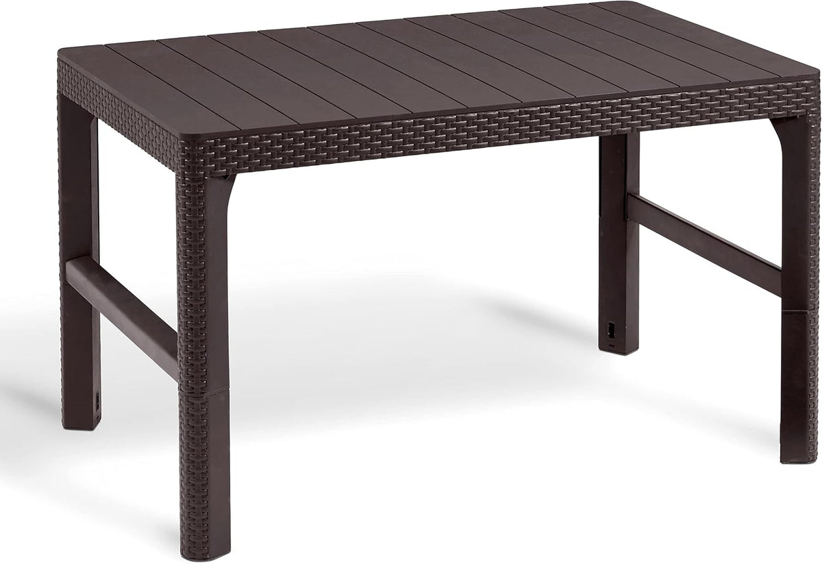 Table à manger, 116 × 71 cm, réglable, Keter Lyon table de jardin élégante, Allibert, 40 cm, 66 cm, 2 en 1, réglable en hauteur