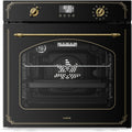 KLARSTEIN Four encastrable, verre, 11 Modes, 60 cm, 76 L, 76L, 60cm, Noir, pyrolyse, chaleur tournante, Nettoyage Pyrolyse, Classe A