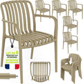 Chaise, 120 kg, avec accoudoirs, pour extérieur, tillvex, 46 cm, Charge maximale: 120 kg, empilables, résistantes aux intempéries, Balcon